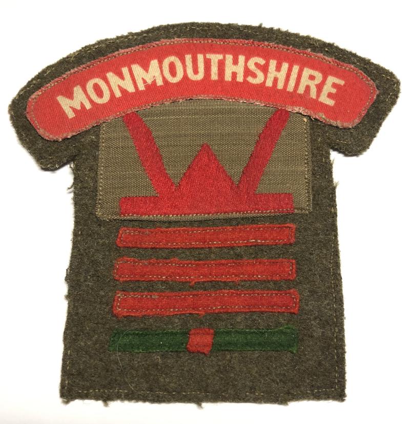 2nd Bn Monmouthshire Regt. 53rd Welsh Division WW2 combination formation sign.
