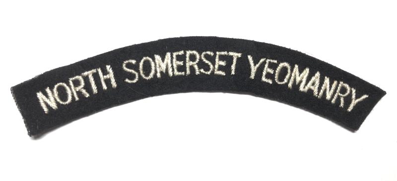 NORTH SOMERSET YEOMANRY shoulder title