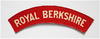 WW2 Royal Berkshire Printed Cloth Shoulder Title Badge