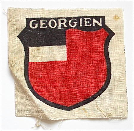 WW2 German Georgien Volunteers Printed Arm Badge circa 1941-45.