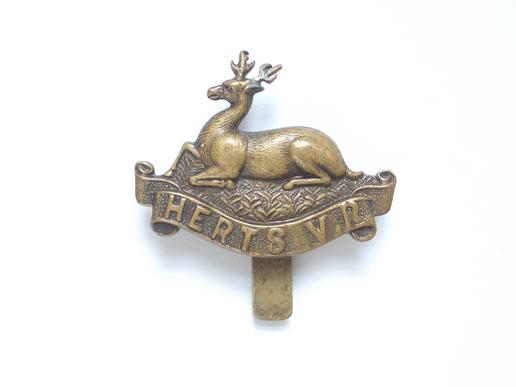 Hertfordshire Volunteer Regiment WW1 VTC REPAIRED cap badge