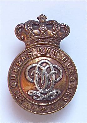 7th Queen?s Own Hussars Victorian OR?s cap badge circa 1896-1901.