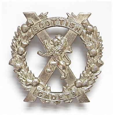 Scottish Cadets rare senior NCO?s glengarry badge.