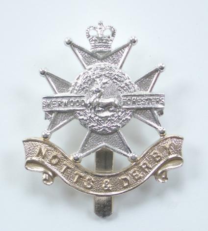 Sherwood Foresters, Notts & Derby anodised Cap Badge by JR Gaunt, B'ham