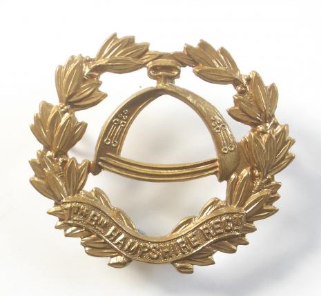 7th Bn. Hampshire Regiment post 1908 brass cap badge