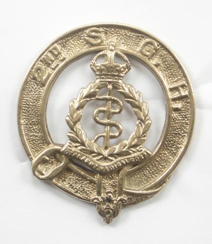 2nd Scottish General Hospital Royal Army Medical Corps piper?s glengarry badge. 