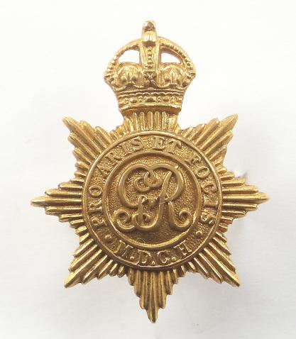 Middlesex Yeomanry GvR Officer?s gilt cap badge.