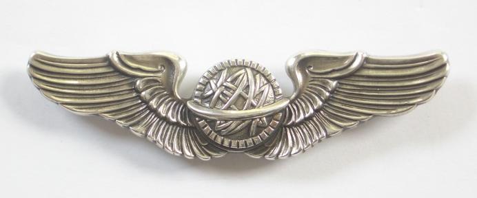 US Air Force Silvered Aircrew Wings.