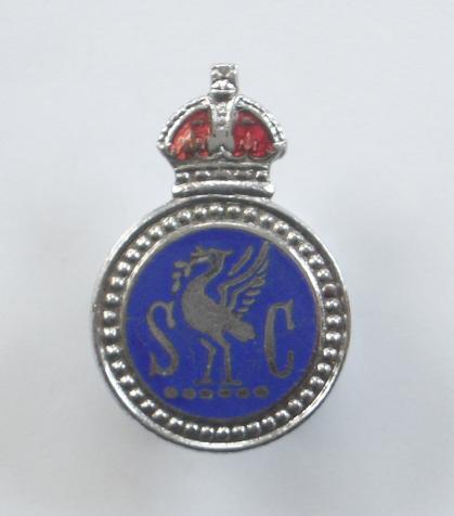 Liverpool Special Constabulary WW2 police lapel badge by Thomas Fattorini.