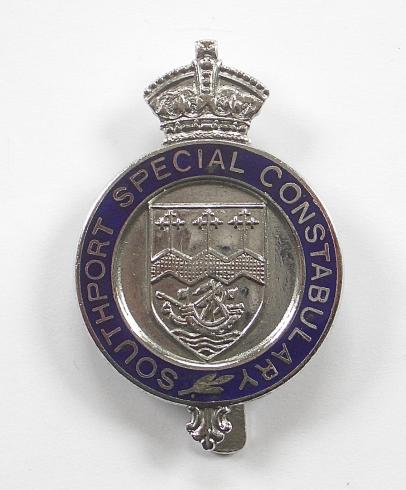Southport Special Constabulary Police WW2 era Cap Badge by Fattorini & Sons Ltd. Regent St., Birmingham