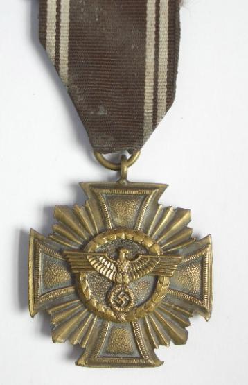 German Third Reich NSDAP 3rd Class Long Service Medal.