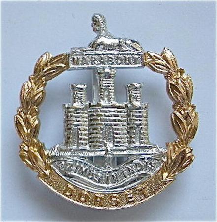 Dorset Regiment anodised cap badge circa 1953-58.