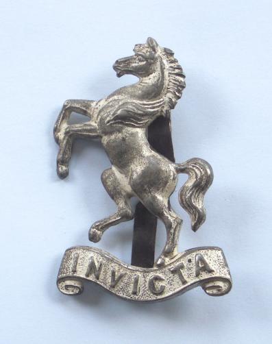 Kent Cyclist Battalion Officer's cap badge circa 1910-20.