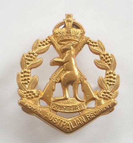 Royal Austrailan Regiment pre 1953 Slouch Hat Badge by Swann.