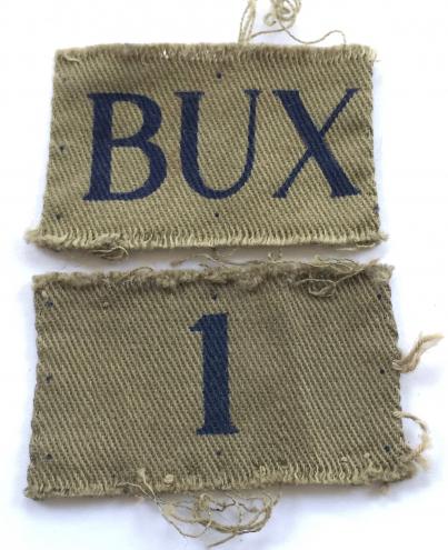 BUX / 1 (Aylesbury) Bucks. Home Guard WW2 designation.
