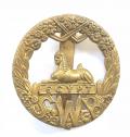 South Wales Borderers 1916 brass economy cap badge