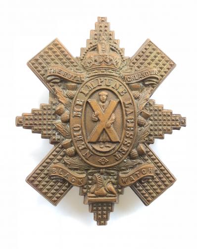 Scottish. Black Watch brass glengarry badge