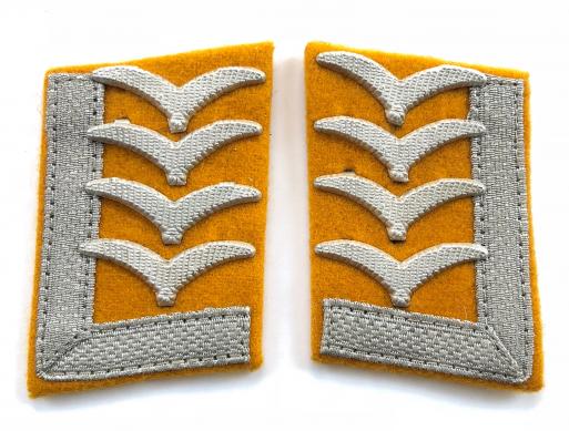 German Third Reich Luftwaffe pair of Oberfeldwebel collar patches