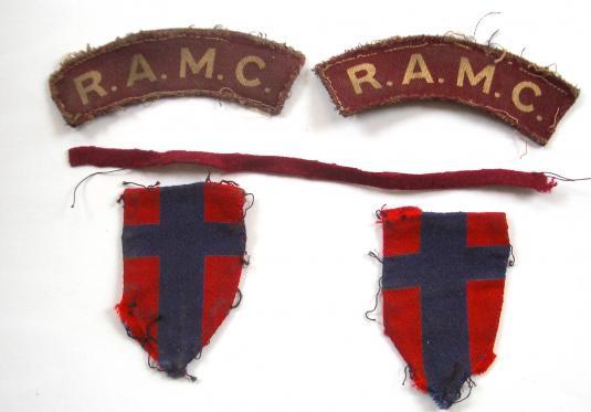 WW2 RAMC 21st Army Group GHQ Battledress Badges.