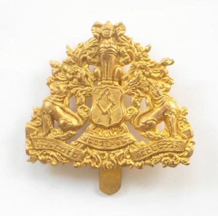 Burmese Army gilt cap badge by Firmin, London.