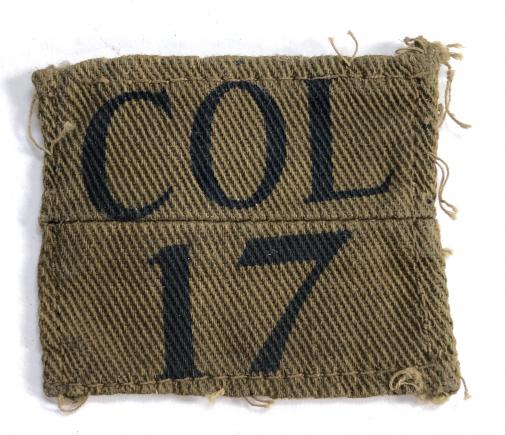 COL/17 Bemondsey Bn City of London WW2 Home Guard formation sign