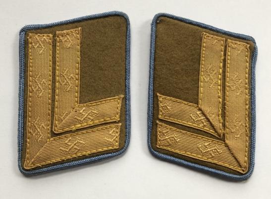 German Third Reich NSDAP Orts level officials pair of  HauptStellenleiter collar patches
