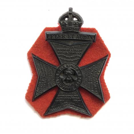 King's Royal Rifle Corps WW2 plastic economy cap badge