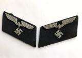 German Third Reich Railway Official's 1942-45 pair of collar patches