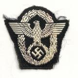 German Third Reich SS Police ski cap badge