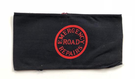 WW2 Home Front Emergency Road Repairs Armband.