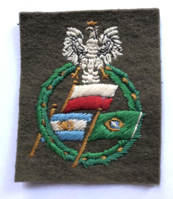 Polish Volunteers South America (Army) cloth formation sign c1943-45