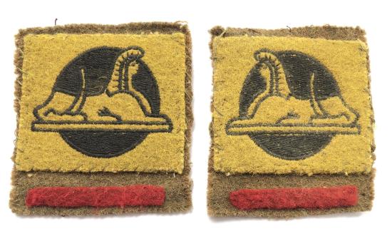 56th Independent Infantry Brigade pair of formation sign combinations C 1944