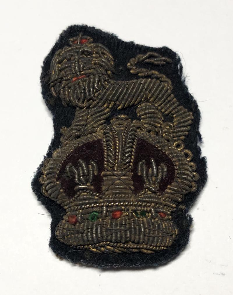 WW1 / WW2 Staff Officer's bullion cap badge.