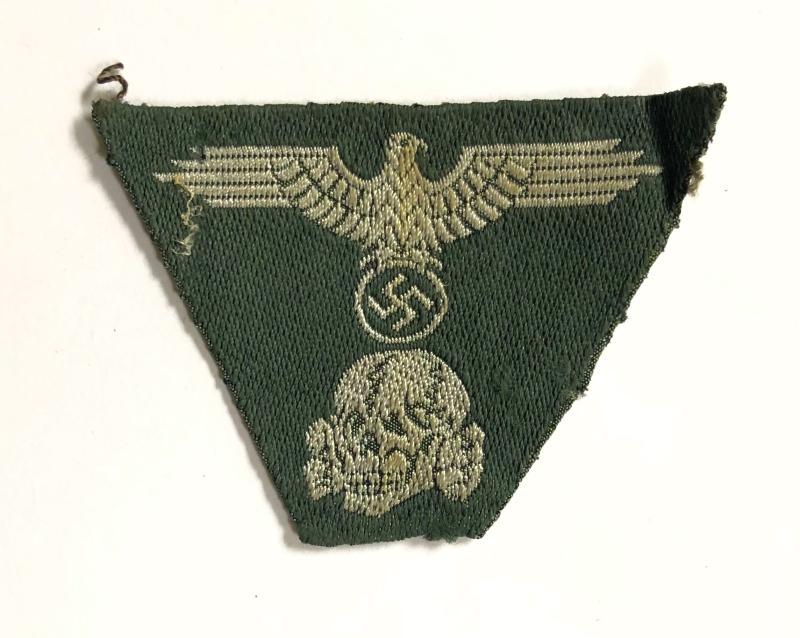 German Third Reich Waffen SS WW2 M43 field cap insignia.