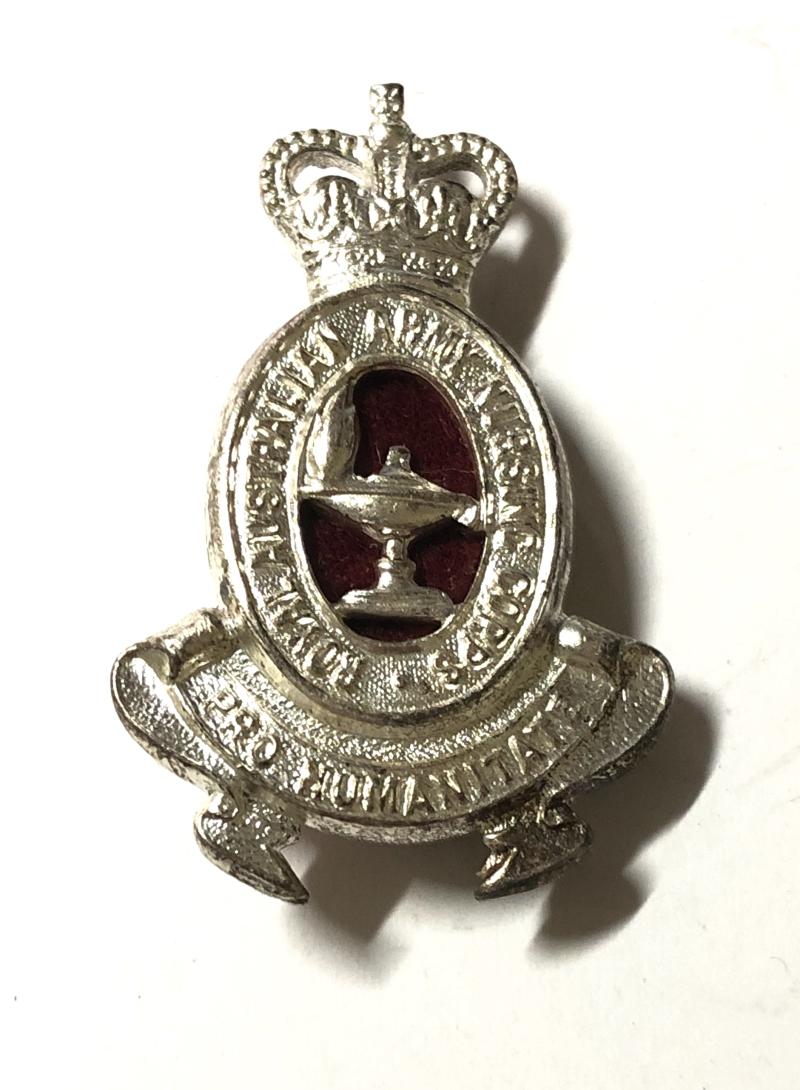 Royal Australian Army Nursing Corps post 1953 silvered cap badge.