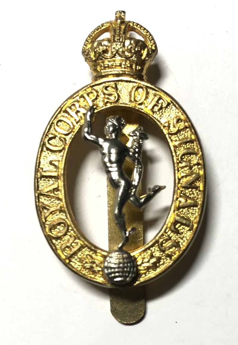 Royal Corps of Signals WW2 unissued cap badge.