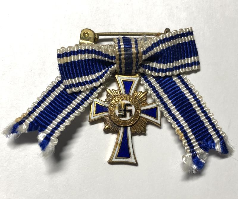 German Third Reich. 1st class Cross of Honour of the German Mother miniature.