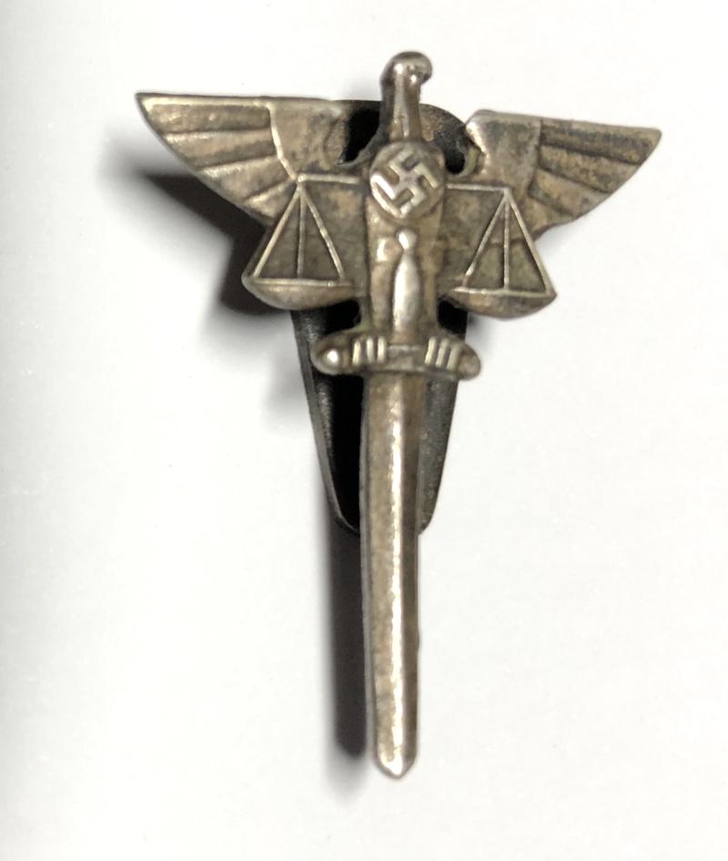 German Third Reich National Socialist Association of Legal Professionals lapel badge c1936-45.