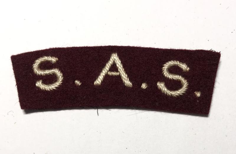 SAS WW2 Special Air Service Brigade HQ cloth shoulder title c1944