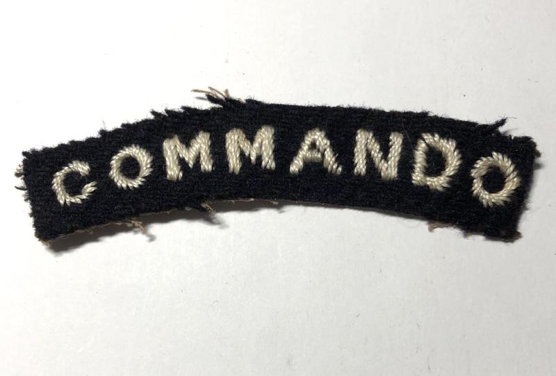 COMMANDO WW2 Special Forces cloth shoulder title