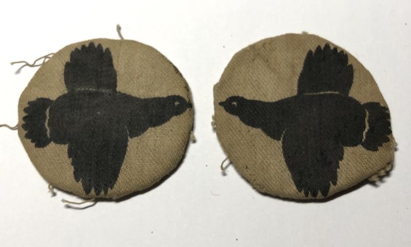 WW2 8 Corps pair of first pattern formation signs circa 1940-42
