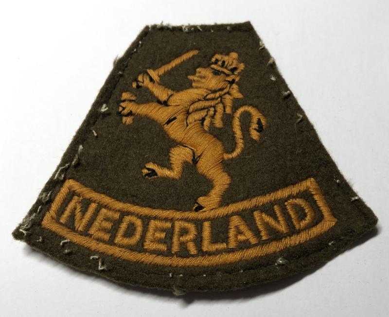 Dutch WW2 NEDERLAND formation sign