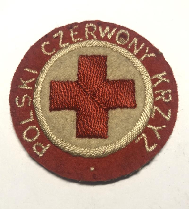 Polish Red Cross WW2 cloth badge.