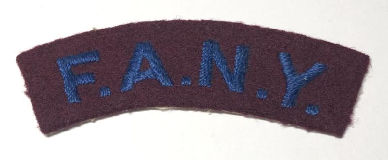 F.A.N.Y.  cloth shoulder title.