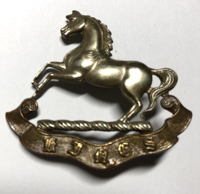 King's Liverpool Regiment post 1926 cap badge by J.R. Gaunt, London.