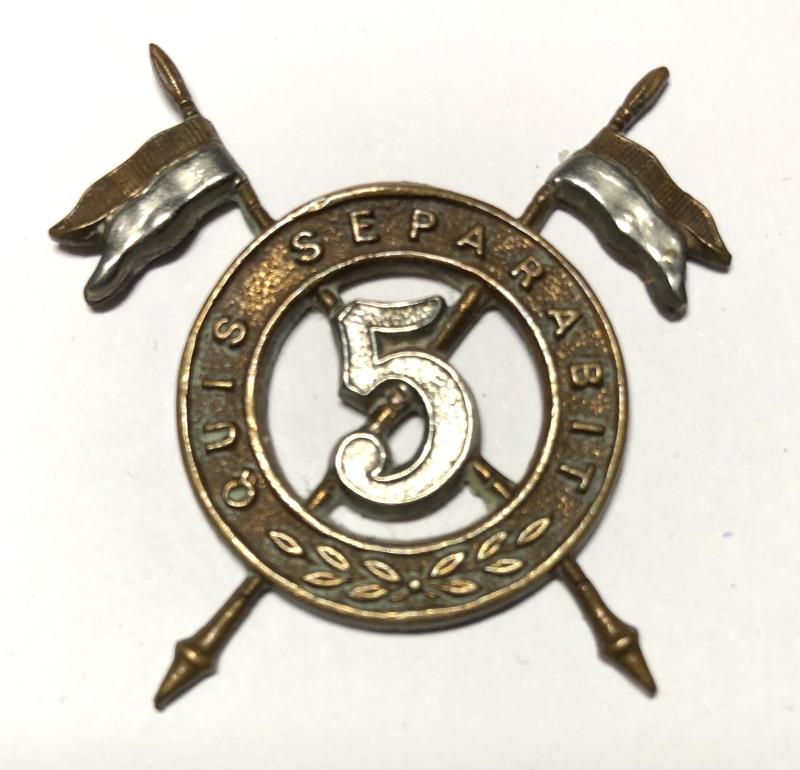 5th Royal Irish Lancers pre 1922 cap badge.