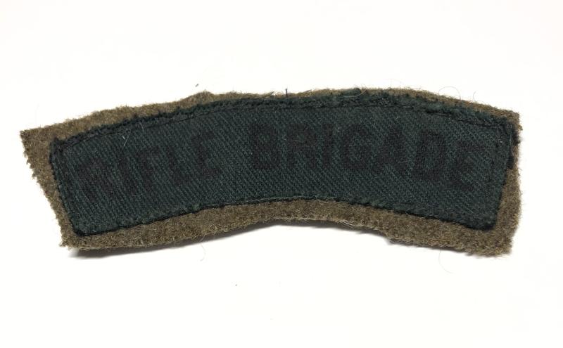 Rifle Brigade WW2 printed shoulder title.