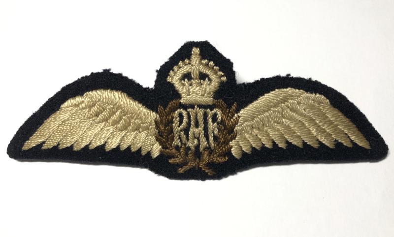 Royal Air Force WW2 RAF pilot’s wings on brass backing plate.