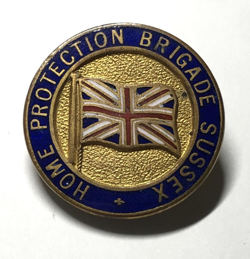 Home Protection Brigade Sussex WW1 VTC lapel badge