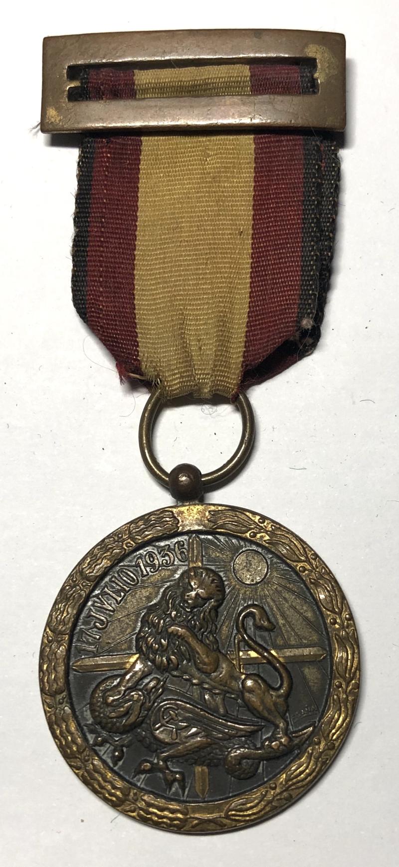 Spain. Civil War Medal for the Campaign of 1936-1939,